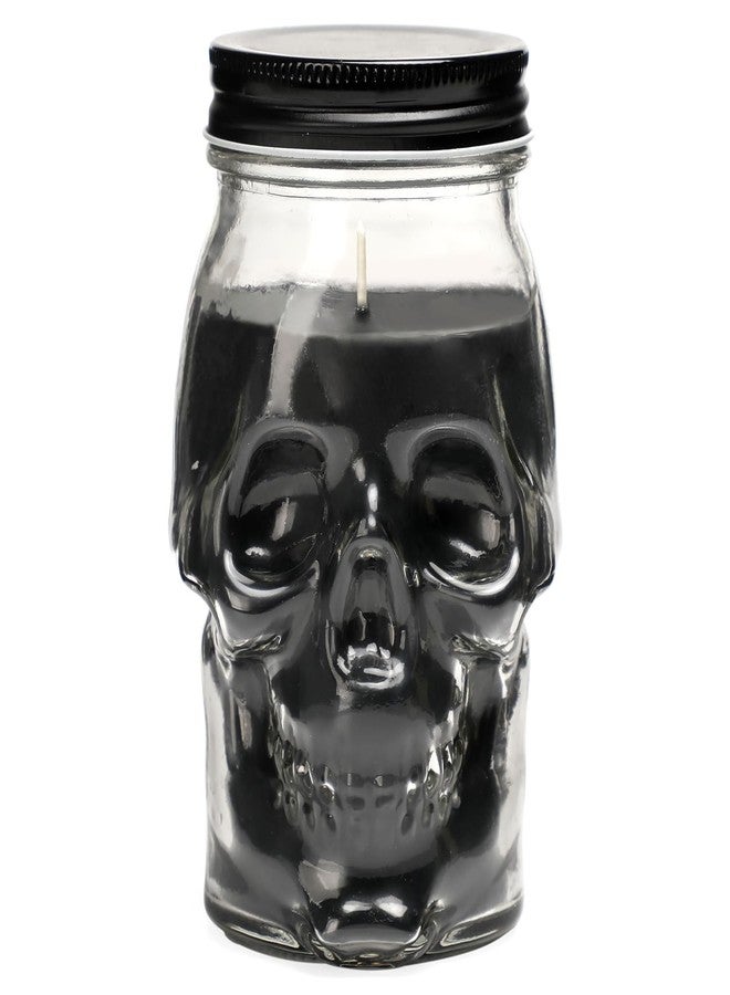 KORMMCO Gothic Skull Candle, Large Skull Candle Halloween Gothic Decorations for Home Table Bar Indoor Room,Scary Halloween Decorations Indoor Black - Image 1